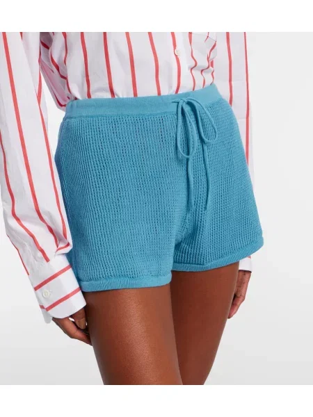 Pantaloni scurți Staud albastru