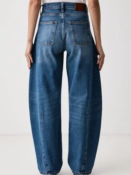 Tommy Jeans jeansy barrel niebieskie