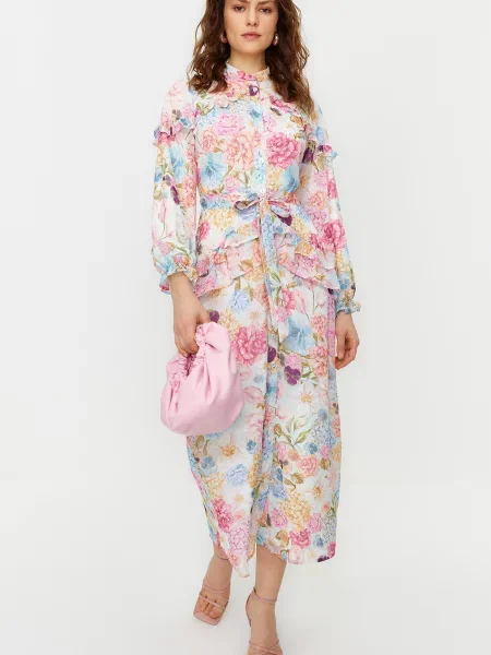 Rochie Trendyol din șifon cu model floral