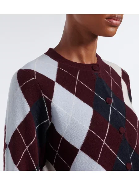 Cardigan Arch4 din cașmir cu model argyle