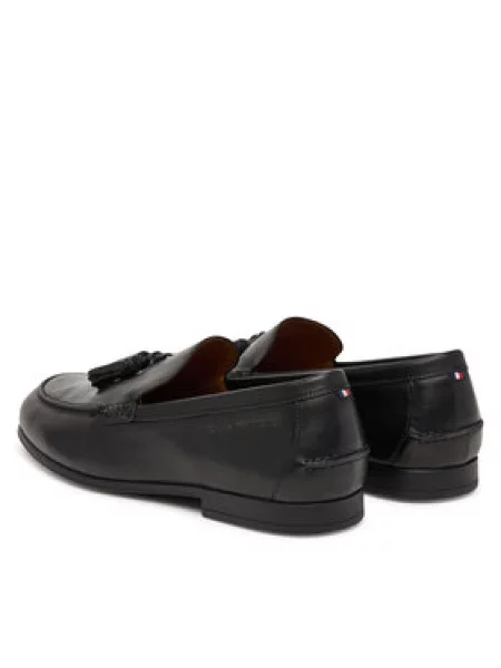 Tommy Hilfiger Loaferek Flex Hilfiger Lth Tassel Loafer fekete
