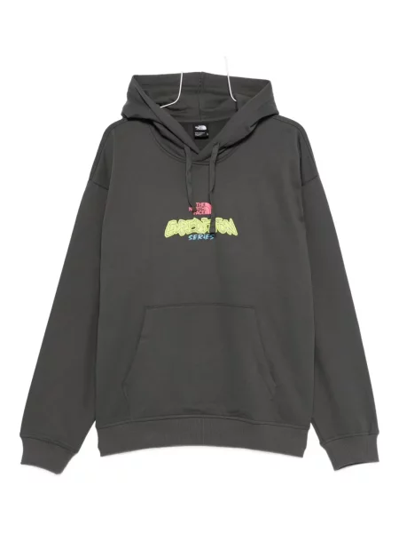 Hanorac cu glugă The North Face cu imagine gri