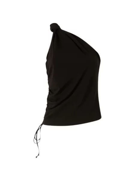 Top Pinko cu un umăr gol maro