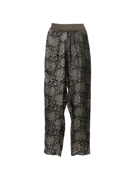 Pantaloni Uma Wang cu model floral negru