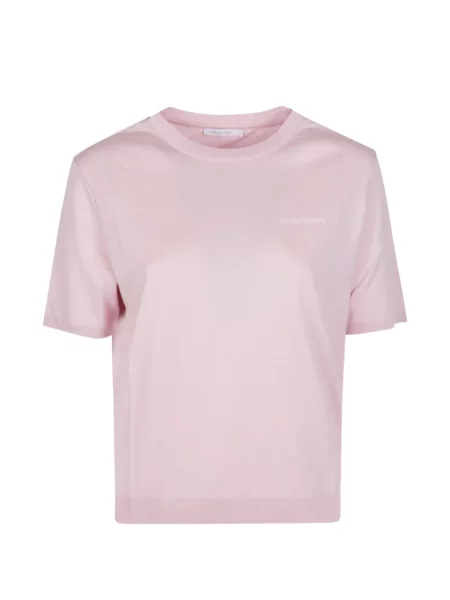 Tricou Patrizia Pepe cu decolteu rotund roz