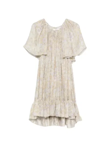 Rochie mini Chloé cu model floral cu imagine