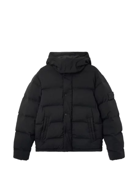 Geacă Stone Island de lână cu strasuri negru
