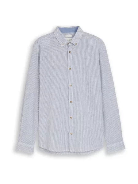 TOM TAILOR Cămașă albastru gențiană alb