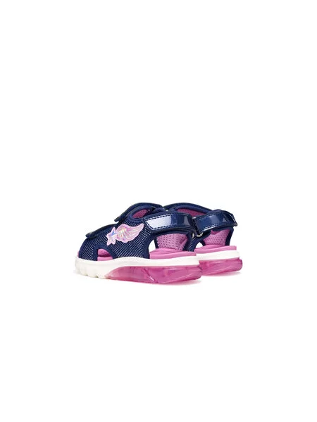 Sandale Geox J Sandal Ciberdron G D Tamnoplava