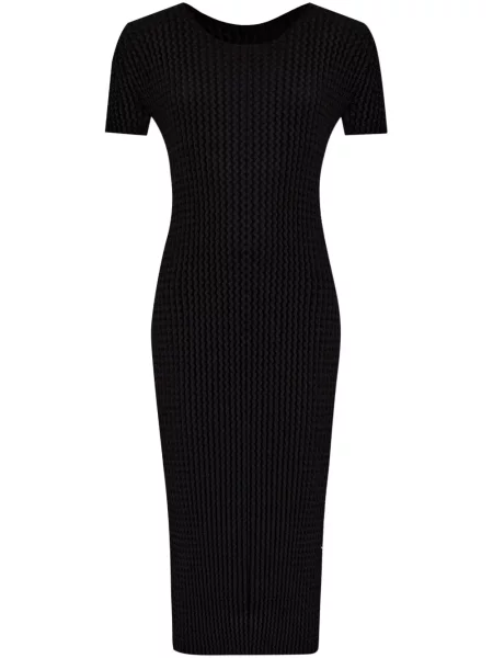 Rochie midi Issey Miyake până la genunchi de costum negru