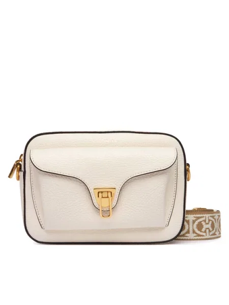 Coccinelle Ročna torba NOF Coccinelle Beat Soft Ribb E1 NOF 15 02 01 Écru