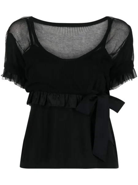 Къс блуза Louis Vuitton черно