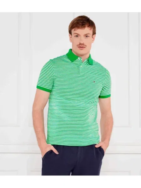 Tommy Hilfiger Tenisz póló | stretch zöld