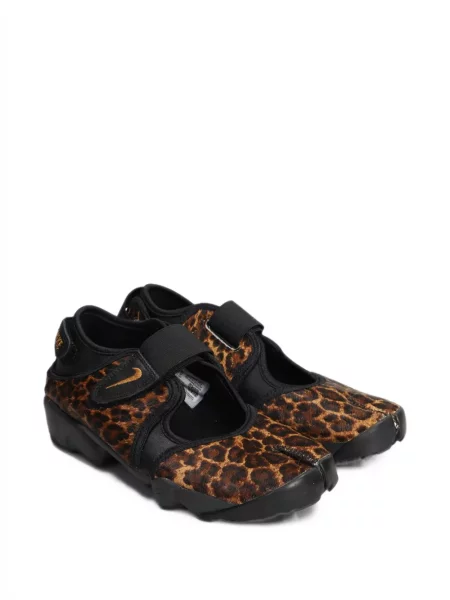 Top Nike din piele de căprioară cu model leopard alergare gri
