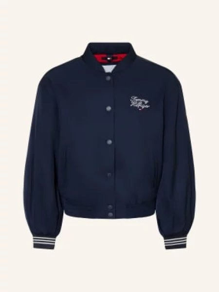 Tommy Hilfiger Bunda tmavě modrá bílá