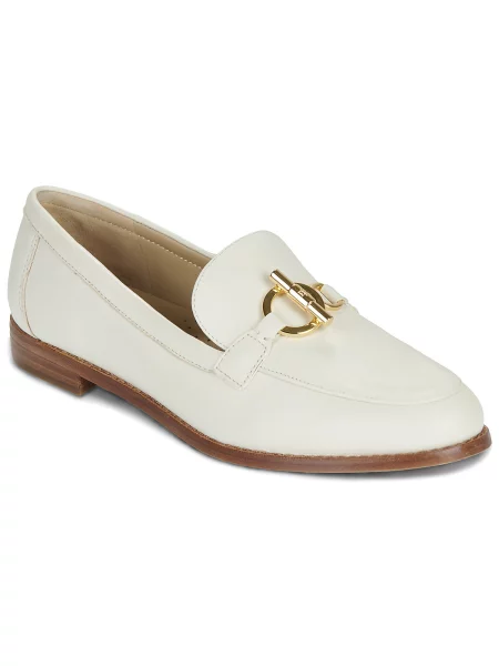 Loafersy Lauren Ralph Lauren biela