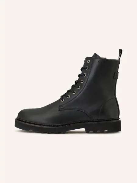 Allsaints Sznurowane Buty Skiff schwarz czarne