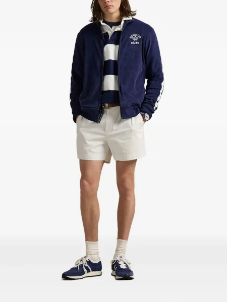 Hanorac Polo Ralph Lauren în carouri cu două rânduri de nasturi cu broderie albastru