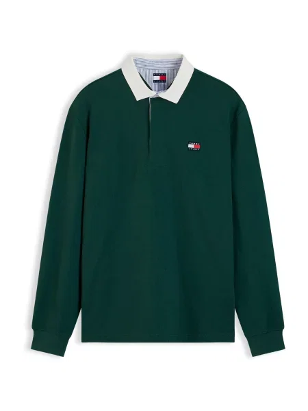 Tommy Jeans Tricou ESS albastru deschis / verde smarald / roșu cireș alb