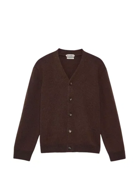 Πλεκτή ζακέτα Jw Anderson καφέ