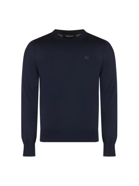 Sweter Dsquared2 wełniany niebieski