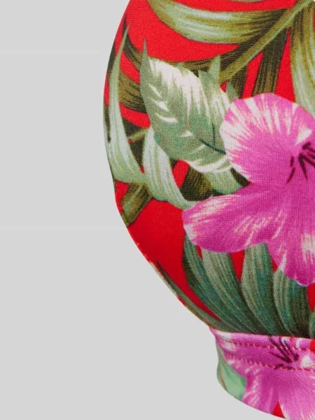 Top bikini z wycięciem model ‘MAHALO MELIO’ Banana Moon czerwony