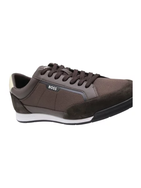 Sneakersy Boss brązowe