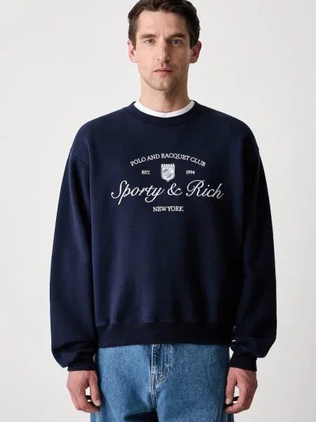 Sporty & Rich Syracuse μπλούζα μπλε
