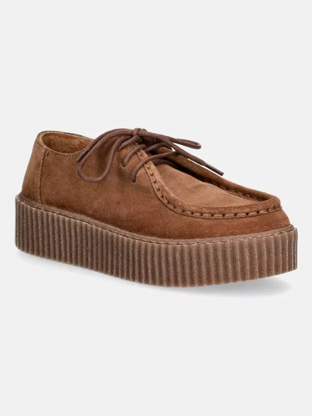 Weekend Max Mara pantofi pentru femei din piele întoarsă maro