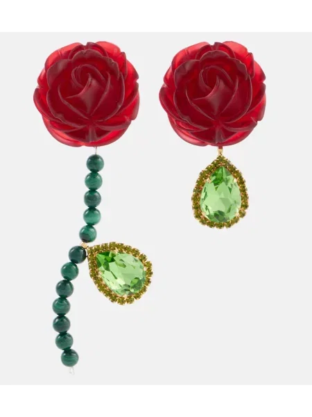 Uhani Magda Butrym rdeča