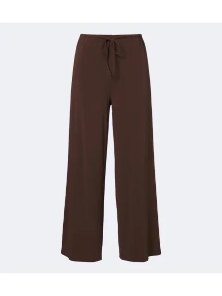 Pantaloni Eres din jerseu maro