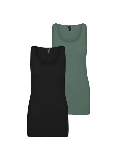 VERO MODA Top MAXI verde negru
