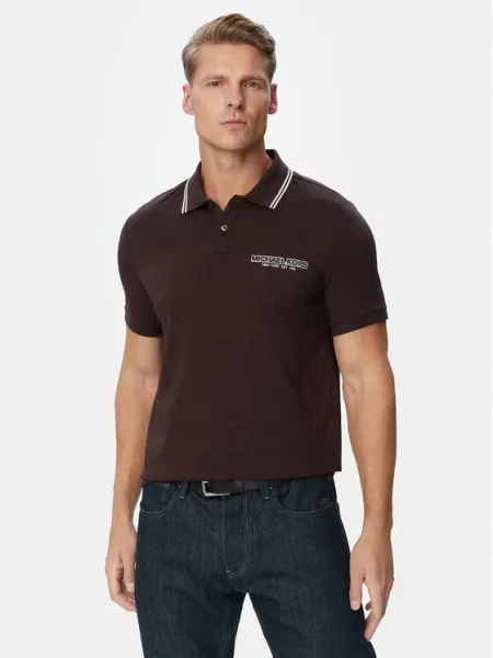 Polokošile MICHAEL Michael Kors hnědé