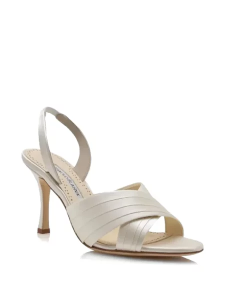 Сатенени сандали Manolo Blahnik