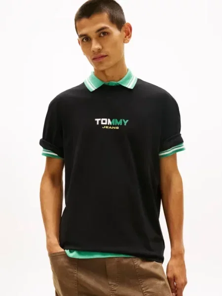 Tommy Jeans Tricou | Relaxed fit negru