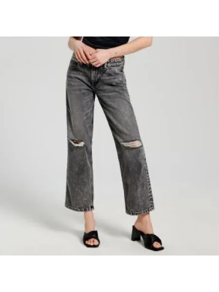 Sinsay Džíny šedá