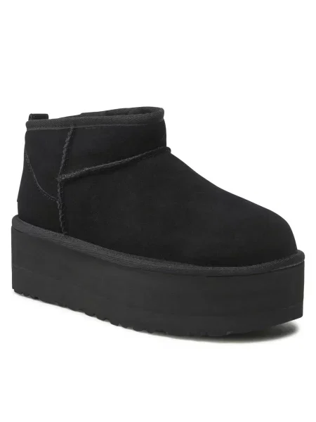 Μπότες Χιονιού Ugg W Classic Ultra Mini Platform μαύρο