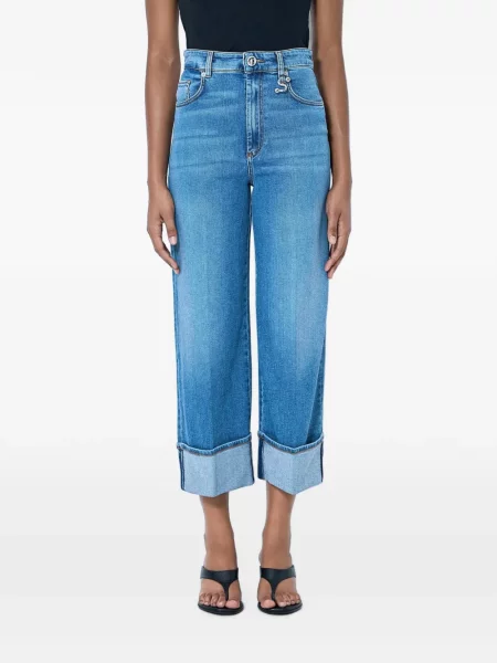 Decupat blugi Sportmax albastru