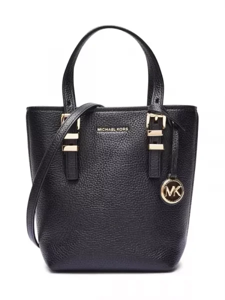 Michael Kors De piele geantă pe umăr Quinn negru