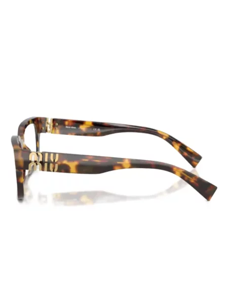 Ochelari de soare pătrați Miu Miu Eyewear cu autograf maro