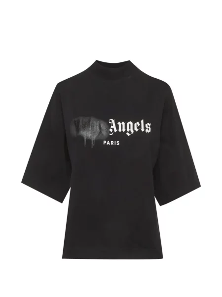 Tricou Palm Angels cu imagine negru
