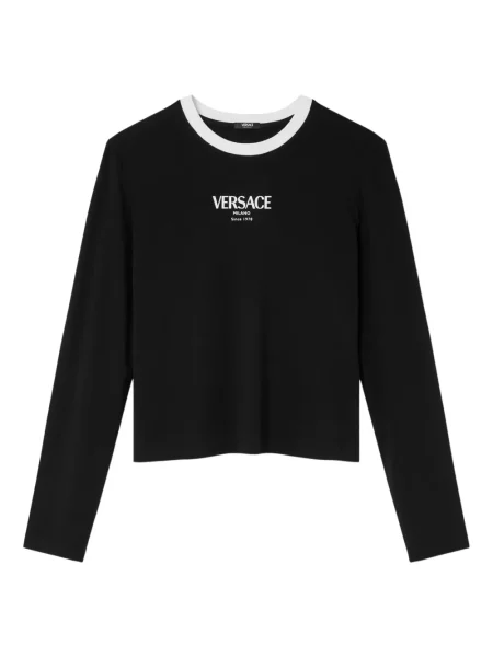 Top Versace lung negru