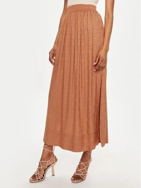 TWINSET Fustă trapez Loose Fit portocaliu