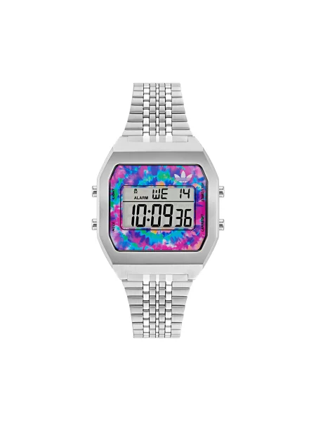Годинник adidas Digital Two срібний