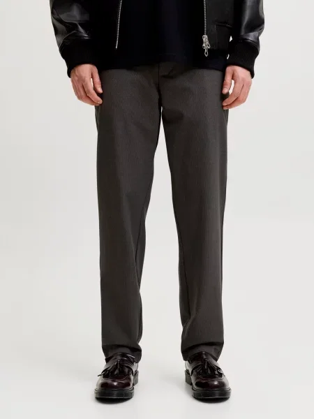 JACK & JONES Pantaloni eleganți JPSTollie Connor maro închis negru
