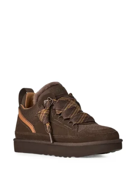 Sneakerși Ugg din piele de oaie maro
