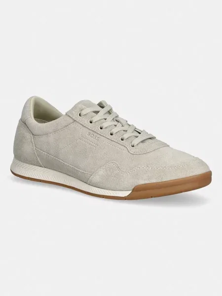 BOSS sneakers din piele întoarsă Nitan bej