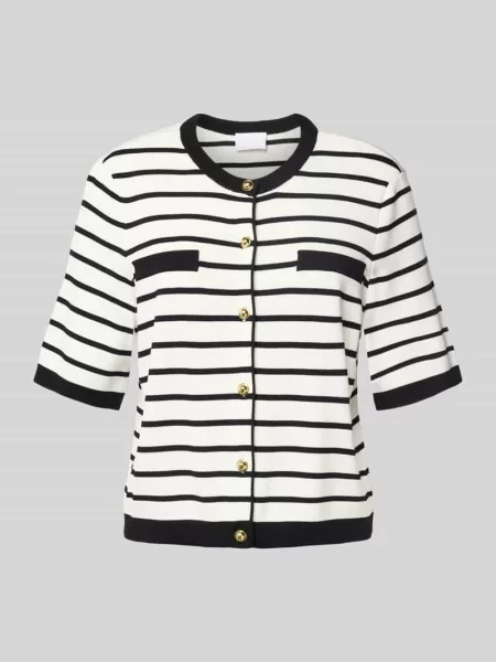 Kurtka z dzianiny z listwą guzikową Jake*s Collection biała