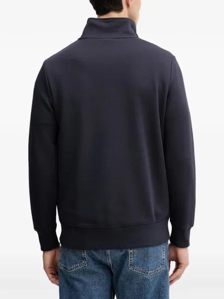 Pulover Gant cu broderie albastru