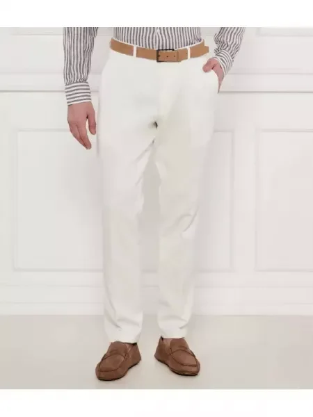 Oscar Jacobson Pantaloni Dandy | cu adaos de in alb